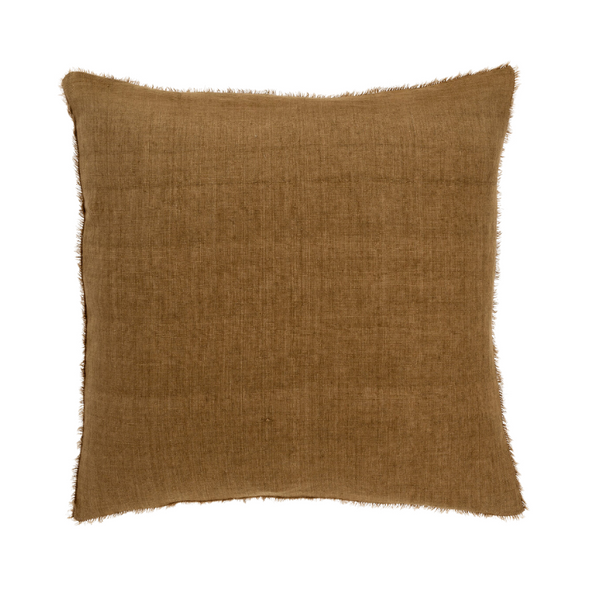 Lina Linen Pillow, Tawny