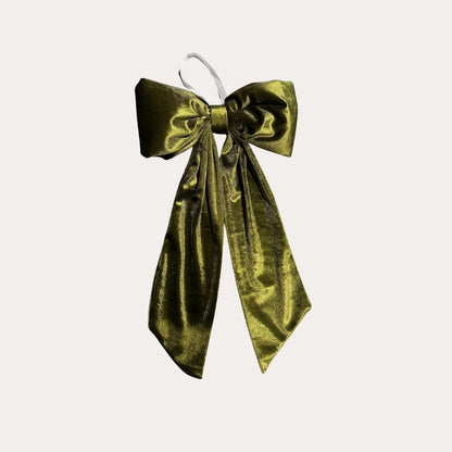 Chartreuse Velvet Holiday Bows