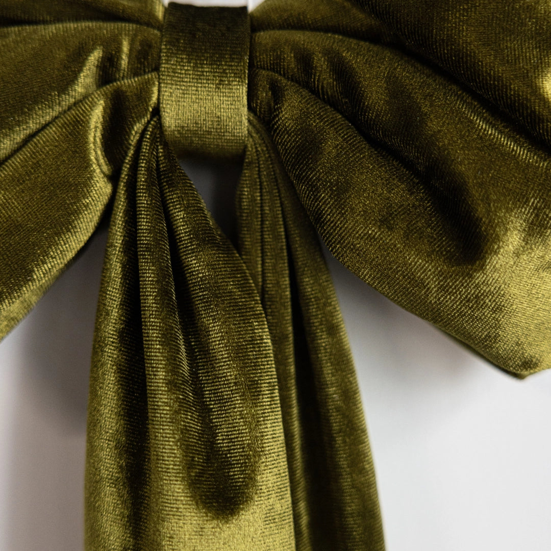 Chartreuse Velvet Holiday Bows