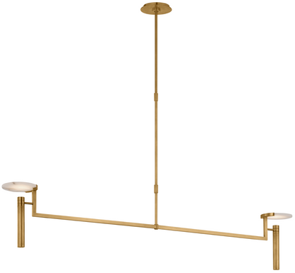 Melange Floating Disc Chandelier - Antique-Burnished Brass
